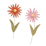 Distressed Wood Flower Magnet  (2 Count Assortment)