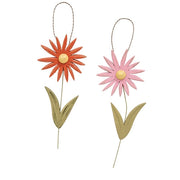 Distressed Wood Flower Hanger  (2 Count Assortment)