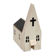 Distressed Wooden Primitive Church Block