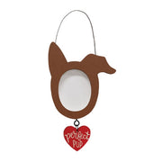 Dog Shape Frame Ornament  (3 Count Assortment)