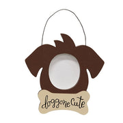 Dog Shape Frame Ornament  (3 Count Assortment)
