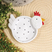 Resin Polka Dot Chicken Trinket Dish