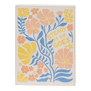 Blue Floral Block - 4.5"x6"  (3 Count Assortment)