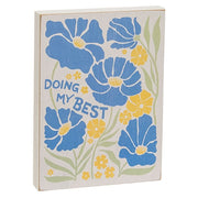 Blue Floral Block - 4.5"x6"  (3 Count Assortment)