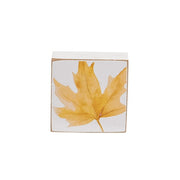 Hello Fall Watercolor Leaf 2" Sq. Block  (4 Count Assortment)