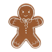 Wooden Gingerbread Man Sitter - 7"H