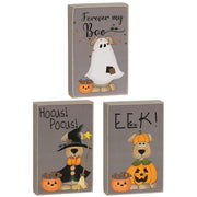 Forever My Boo Rectangle Dog Block  (3 Count Assortment)