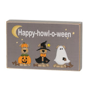 Happy-Howl-O-Ween Rectangle Dog Block  (3 Count Assortment)