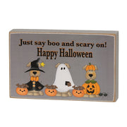 Happy-Howl-O-Ween Rectangle Dog Block  (3 Count Assortment)