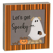Let's Get Spooky Dog 4" Square Block  (3 Count Assortment)