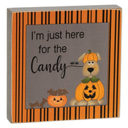 Let's Get Spooky Dog 4" Square Block  (3 Count Assortment)