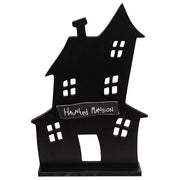 Black Wooden Primitive Haunted Mansion