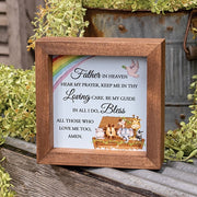 Noah's Ark Blue Background Shadowbox Frame