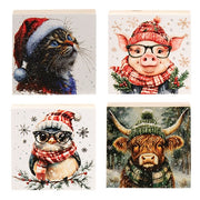 Woodland Winter Square Block - 3" Sq  (24 Count Assortment)