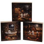 Spooky Friends Night Out Block - 3" Sq.  (3 Count Assortment)