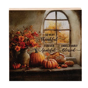 Fall Blessings Block - 3" Sq.  (3 Count Assortment)