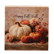 Fall Blessings Block - 3" Sq.  (3 Count Assortment)