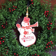 Frosty's Snow Cones Metal Snowman Hanger