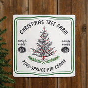 Christmas Tree Farm Distressed Metal Sign
