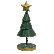 Distressed Textured Metal Christmas Tree - 7.25"