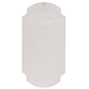 Into the Garden Embossed Floral Metal Sign