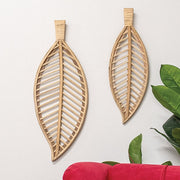 Natural Wood Laurel Leaf Wall Hanger - 17"