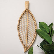 Natural Wood Laurel Leaf Wall Hanger - 20.5"