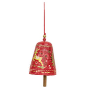 Yuletide Greetings Papier Mache Bell Hanger  (2 Count Assortment)