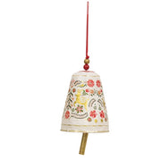 Yuletide Greetings Papier Mache Bell Hanger  (2 Count Assortment)