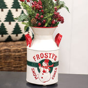 Frosty's Snow Cones Distressed Metal Milk Can