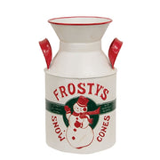 Frosty's Snow Cones Distressed Metal Milk Can