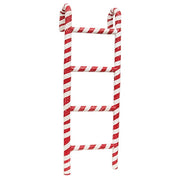 Distressed Paper Mache Candy Cane Stripe Ladder - 29"H
