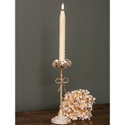 Distressed Metal Bow Taper Holder - 10"H