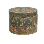 Nesting Primitive Winter Scene Wooden Boxes (Set of 3)