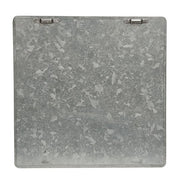 Santa with Christmas Tree Metal Sign