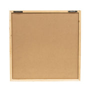 Santa with Lantern Mirror Framed Print