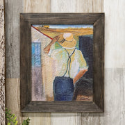 The Farmer Textured Framed Print - 8x10