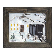 Home From Church Textured Framed Print - 10x8