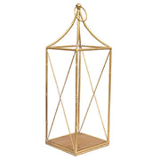 Distressed Golden Metal Open Air Lanterns (Set of 2)