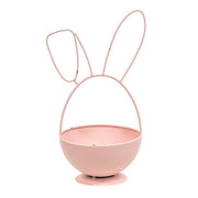 Distressed Metal Bunny Egg Bowls (Set of 2)