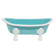 Teal Iron Bathtub Soap Dish