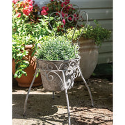 Metal Garden Chair Planter