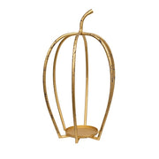 Distressed Golden Pumpkin Open Air Lanterns (Set of 3)