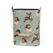 Nostalgic Santa Oval Metal Buckets (Set of 2)