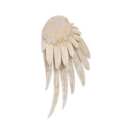 Distressed White Metal Angel Wings - 20.5"H (Set of 2)