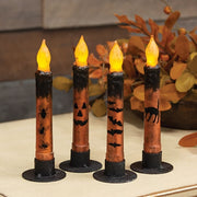 Grungy Spooky Timer Tapers (Set of 4)