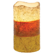 Grungy Candy Corn Timer Pillar - 5"