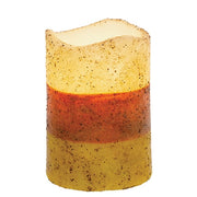 Grungy Candy Corn Timer Pillar - 4"