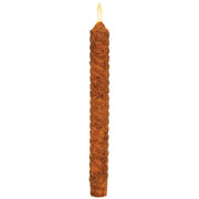 Pumpkin Spice Vintage Twist Flicker Flame Timer Taper - 9.5"