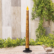 Burnt Ivory Tall Dipped Timer Taper - 10.75"